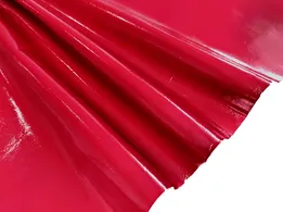 Кожа лак красный - интернет-магазин tkani-atlas.com.ua