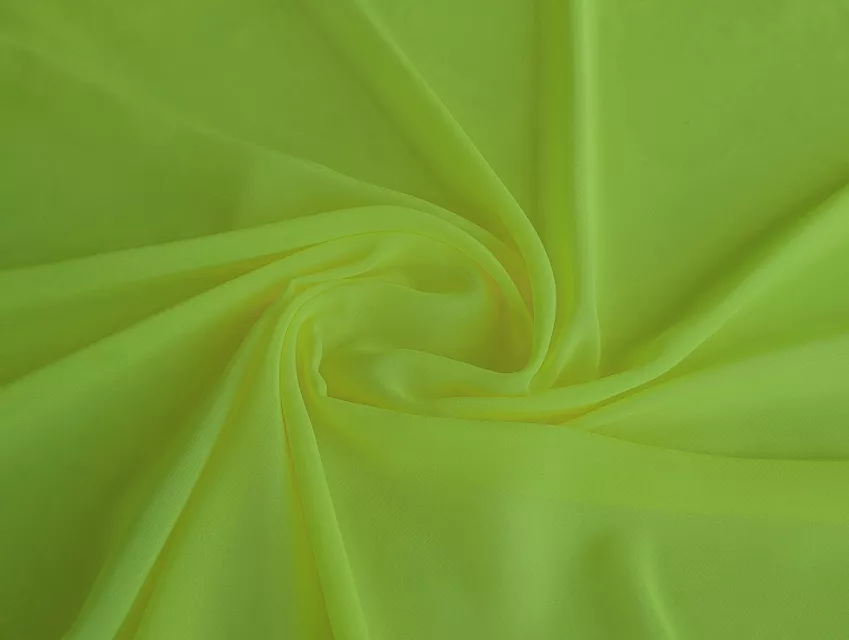 Шифон однотонний, лимонний - фото 1 - інтернет-магазин tkani-atlas.com.ua