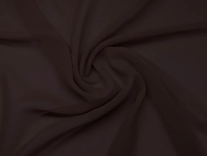 Шифон однотонний, каштановий - фото 1 - інтернет-магазин tkani-atlas.com.ua