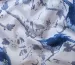 Штапель синя птаха, білий - фото 3 - інтернет-магазин tkani-atlas.com.ua