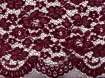 Гипюр бархатный двухсторонний фестон, бордовый - интернет-магазин tkani-atlas.com.ua