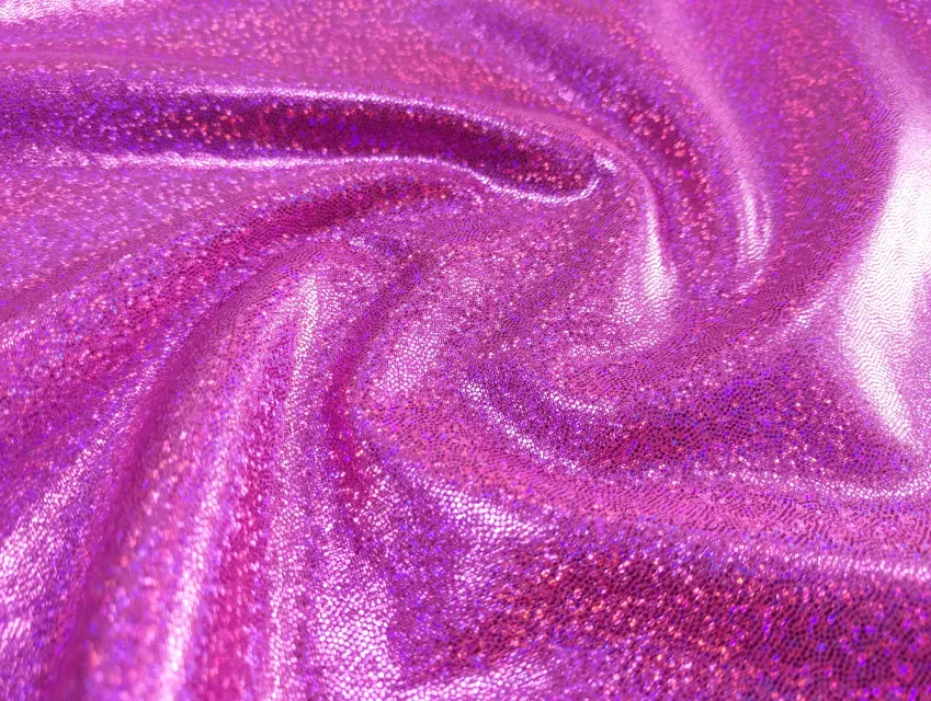 Трикотаж масло нарядне дрібна голограма, малиновий - фото 1 - інтернет-магазин tkani-atlas.com.ua