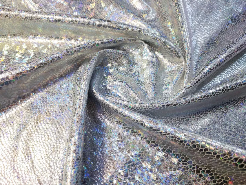 Трикотаж масло нарядне голограма, срібло - фото 1 - інтернет-магазин tkani-atlas.com.ua