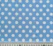 Супер софт принт горох 12 мм, белый на голубом - фото 2 - интернет-магазин tkani-atlas.com.ua