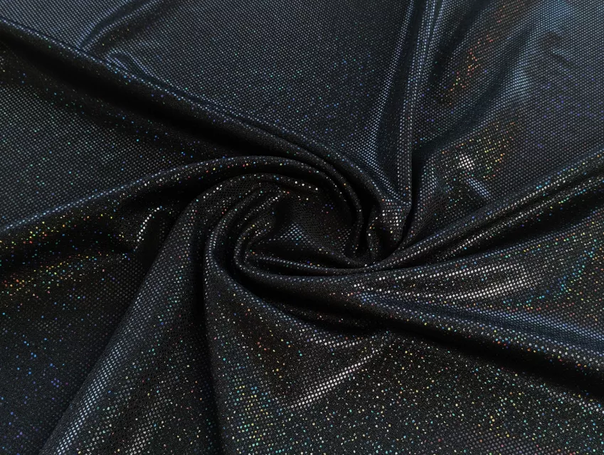 Трикотаж масло нарядне лазер, чорний - фото 1 - інтернет-магазин tkani-atlas.com.ua