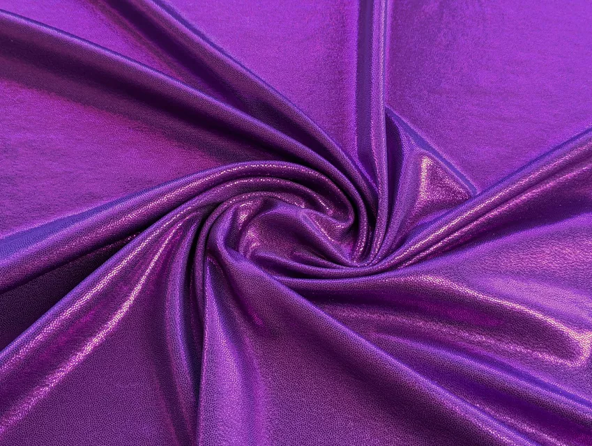 Трикотаж масло нарядное мелкая голограмма с отливом, фиолетовый - фото 1 - интернет-магазин tkani-atlas.com.ua