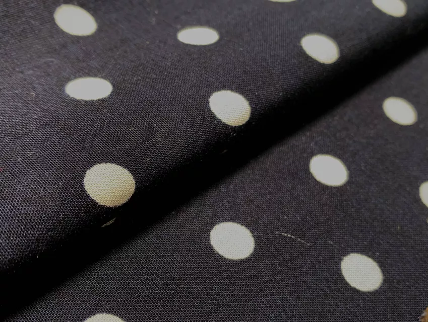 Штапель горошек 7 мм, темно-синий - фото 1 - интернет-магазин tkani-atlas.com.ua