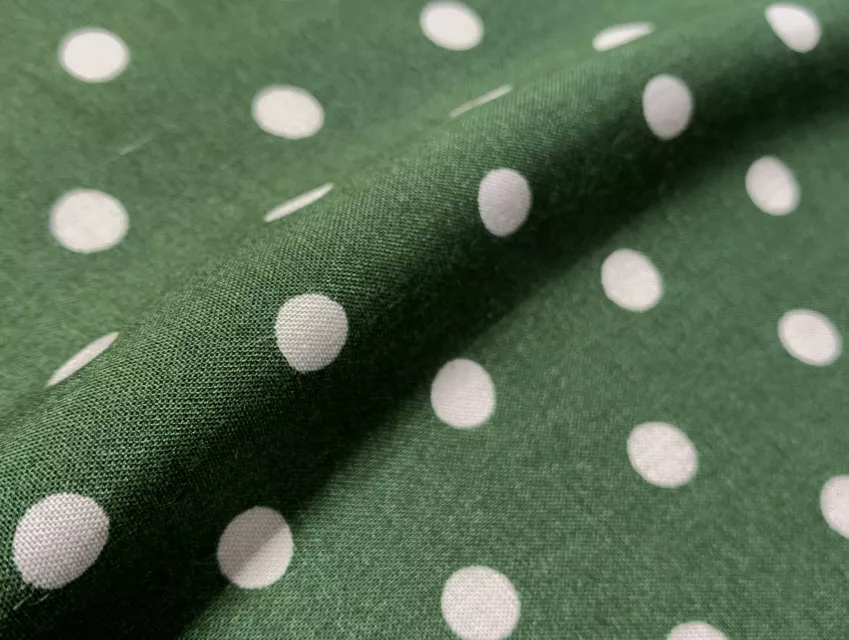 Штапель горошек 7 мм, хаки - фото 1 - интернет-магазин tkani-atlas.com.ua