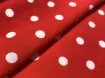 Штапель горошек 7 мм, красный - интернет-магазин tkani-atlas.com.ua