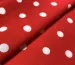 Штапель горошок 7 мм, червоний - фото 1 - інтернет-магазин tkani-atlas.com.ua