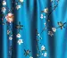 Шелк сатин весенний сад, голубая бирюза - фото 2 - интернет-магазин tkani-atlas.com.ua