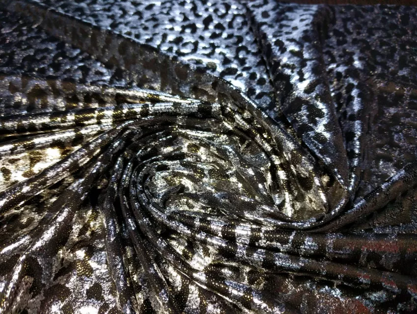 Масло диско леопард, срібло - фото 1 - інтернет-магазин tkani-atlas.com.ua