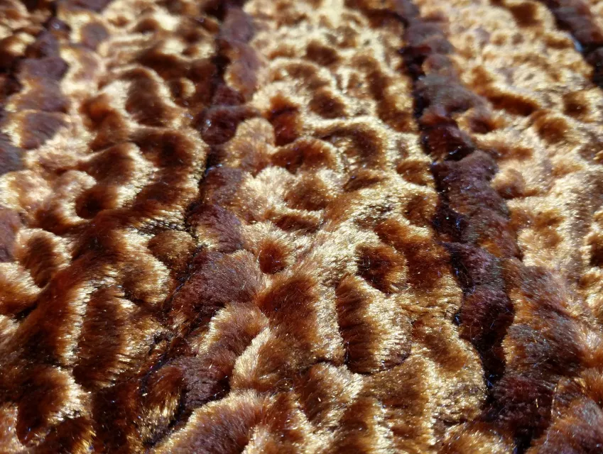 Каракуль плотный, рыжий - фото 1 - интернет-магазин tkani-atlas.com.ua