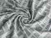 Трикотаж жаккард меланжевый крупная абстракция, серый с белым - интернет-магазин tkani-atlas.com.ua
