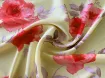 Шовк Армані троянди, лимонно-жовтий - інтернет-магазин tkani-atlas.com.ua