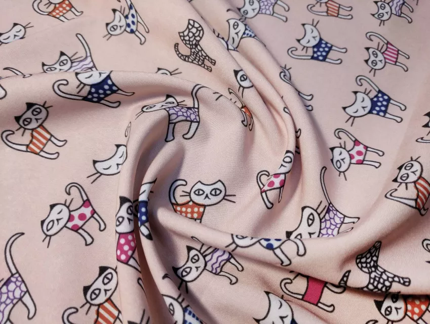 Віскоза софт котик, персиковий - фото 1 - інтернет-магазин tkani-atlas.com.ua