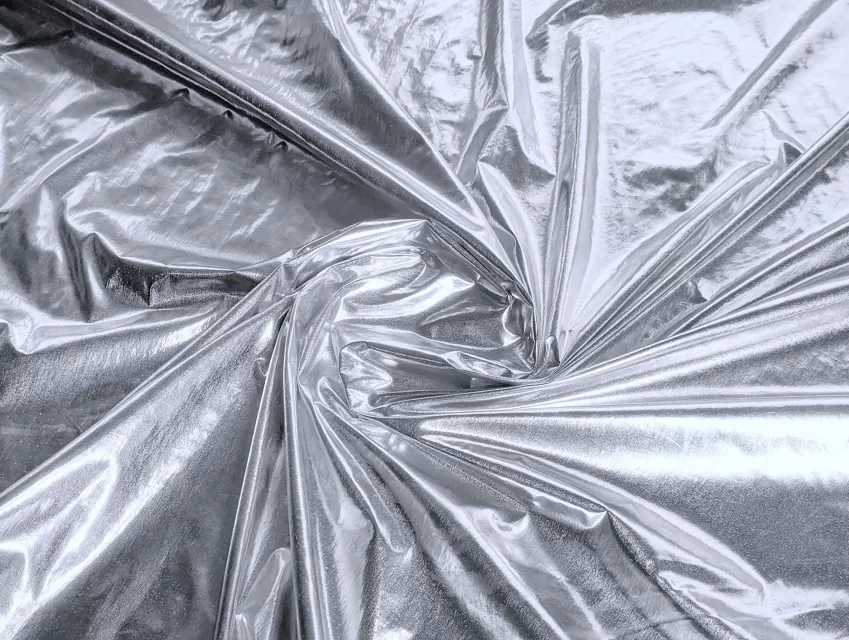 Плащова metallic (плащова фольга), срібло - фото 1 - інтернет-магазин tkani-atlas.com.ua