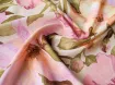 Вискоза софт 3D лилии, лимонно-розовые - интернет-магазин tkani-atlas.com.ua