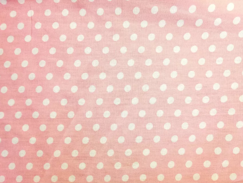 Коттон рубашечный горох 6 мм, бледно-розовый - фото 1 - интернет-магазин tkani-atlas.com.ua