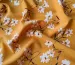 Французская вискоза софт весенние цветы, горчица - фото 3 - интернет-магазин tkani-atlas.com.ua