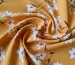 Французька віскоза софт весняні квіти, гірчиця - фото 1 - інтернет-магазин tkani-atlas.com.ua