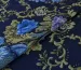 Парижанка цветочная композиция, темно-синий - фото 2 - интернет-магазин tkani-atlas.com.ua