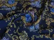 Парижанка квіткова композиція, темно-синій - інтернет-магазин tkani-atlas.com.ua