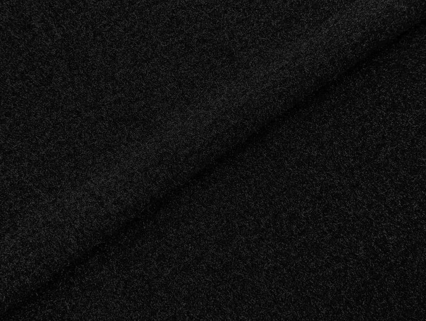 Мех на трикотаже с блеском, черный - фото 1 - интернет-магазин tkani-atlas.com.ua
