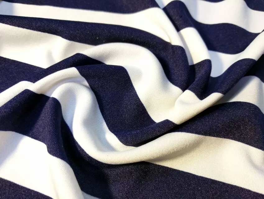 Трикотаж масло смужка 18 мм, темно-синій на білому - фото 1 - інтернет-магазин tkani-atlas.com.ua