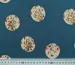 Плательный твил креп круги цветочные, голубой - фото 2 - интернет-магазин tkani-atlas.com.ua