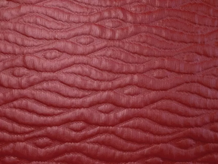 Жаккард кожа волна, красный - фото 1 - интернет-магазин tkani-atlas.com.ua