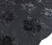 Сітка з паєтками квітковий, чорний - фото 1 - інтернет-магазин tkani-atlas.com.ua
