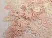 Сітка макраме двоколірний, бежево-рожевий - інтернет-магазин tkani-atlas.com.ua