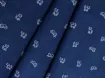 Коттон стрейчевый рубашечный кошечки, темно-синий - интернет-магазин tkani-atlas.com.ua