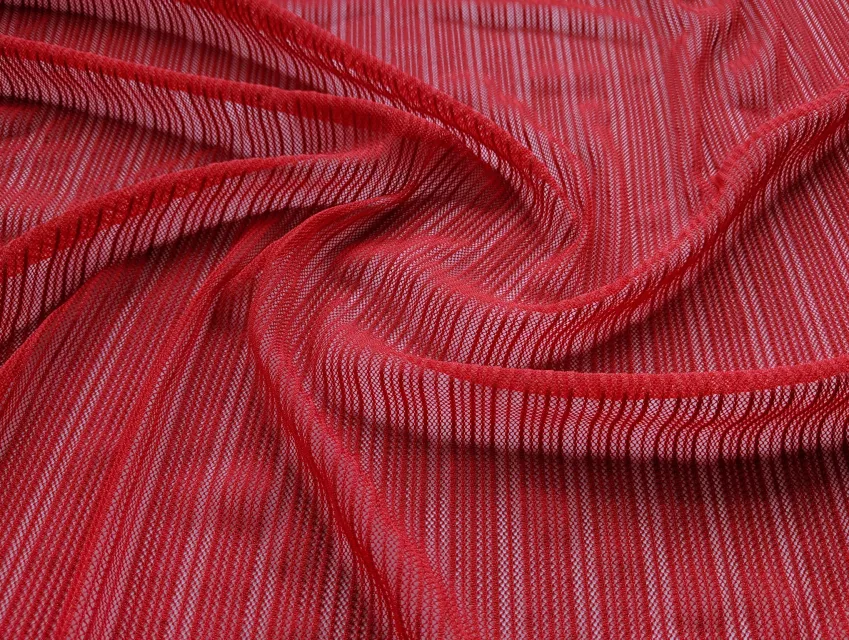 Сітка з блиском смужка, червоний - фото 1 - інтернет-магазин tkani-atlas.com.ua