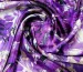 Атлас стрейчевый цветочная фантазия, фиолетовый - фото 1 - интернет-магазин tkani-atlas.com.ua