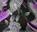 Атлас стрейчевый цветочная абстракция, сиреневый - фото 2 - интернет-магазин tkani-atlas.com.ua