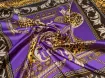 Атлас стрейчевый платок, фиолетовый - интернет-магазин tkani-atlas.com.ua