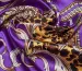 Атлас стрейчевый платок, фиолетовый - фото 3 - интернет-магазин tkani-atlas.com.ua