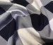 Французская вискоза софт клеточка 50 мм, темно-синий на белом - фото 1 - интернет-магазин tkani-atlas.com.ua