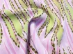 Софт принт яркая абстракция, оливка с розовым - интернет-магазин tkani-atlas.com.ua