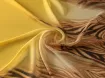 Шифон купон зебра 70 мм, коричневий на жовтому - інтернет-магазин tkani-atlas.com.ua