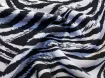 Штапель зебра, темно-синий на сером - интернет-магазин tkani-atlas.com.ua