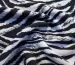 Штапель зебра, темно-синій на сірому - фото 1 - інтернет-магазин tkani-atlas.com.ua