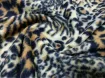 Флис принт леопард, коричнево-бежевый - интернет-магазин tkani-atlas.com.ua