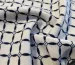 Софт принт геометрическое плетение, молочный - фото 1 - интернет-магазин tkani-atlas.com.ua