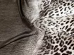 Шифон купон двухсоронний леопард, коричневый - интернет-магазин tkani-atlas.com.ua