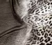 Шифон купон двухсоронний леопард, коричневый - фото 1 - интернет-магазин tkani-atlas.com.ua