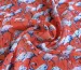 Шифон креш фламинго, коралловый - фото 1 - интернет-магазин tkani-atlas.com.ua