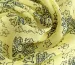 Шифон креповый цветочные ромбы, лимонный - фото 2 - интернет-магазин tkani-atlas.com.ua